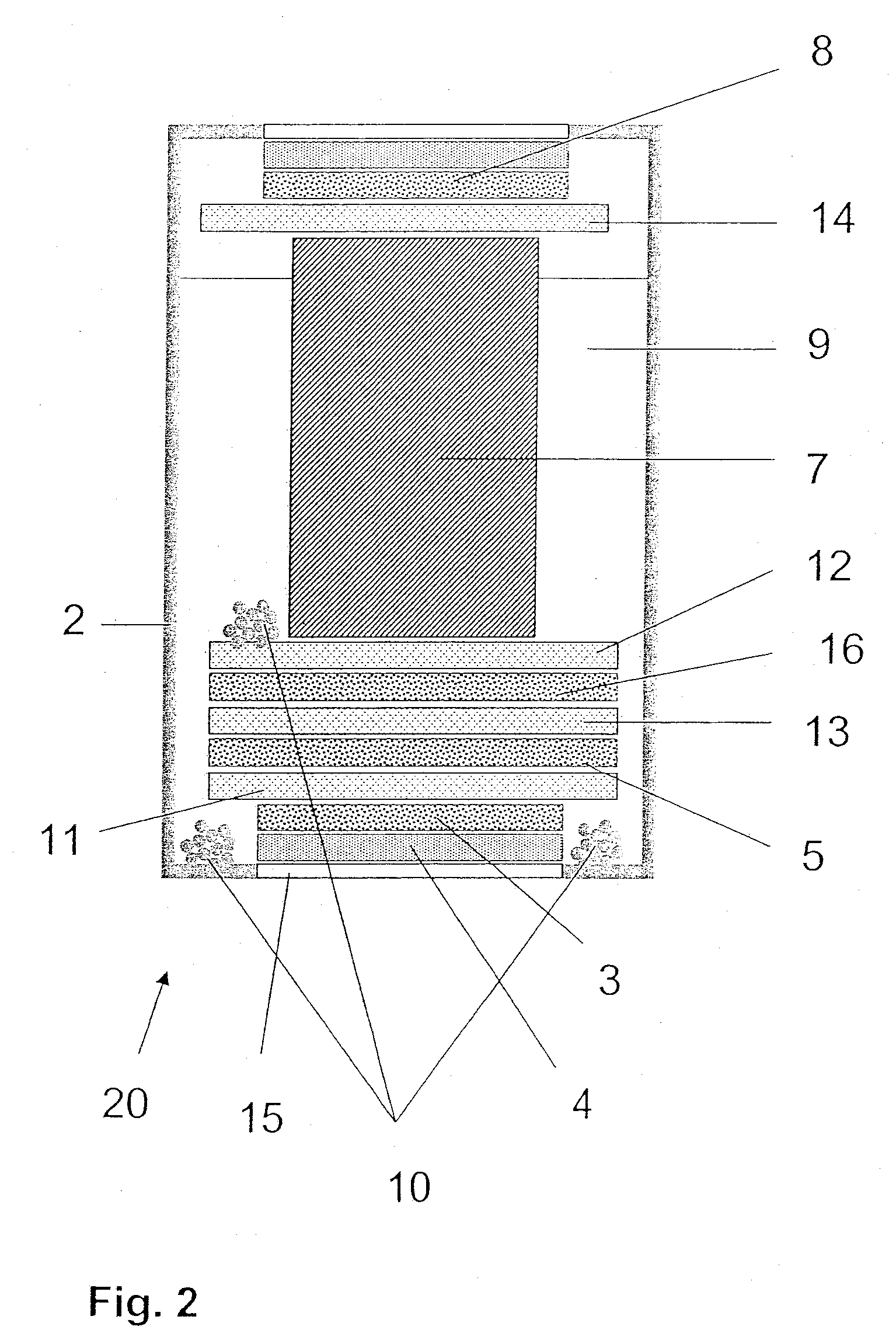 Electrochemical sensor having a mediator compound with a solid