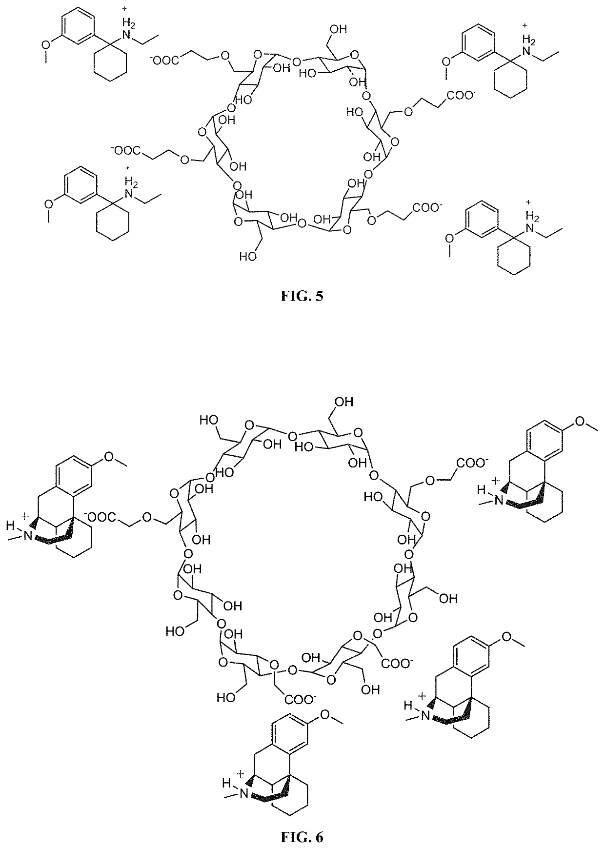 Complexing agent salt formulations of pharmaceutical compounds