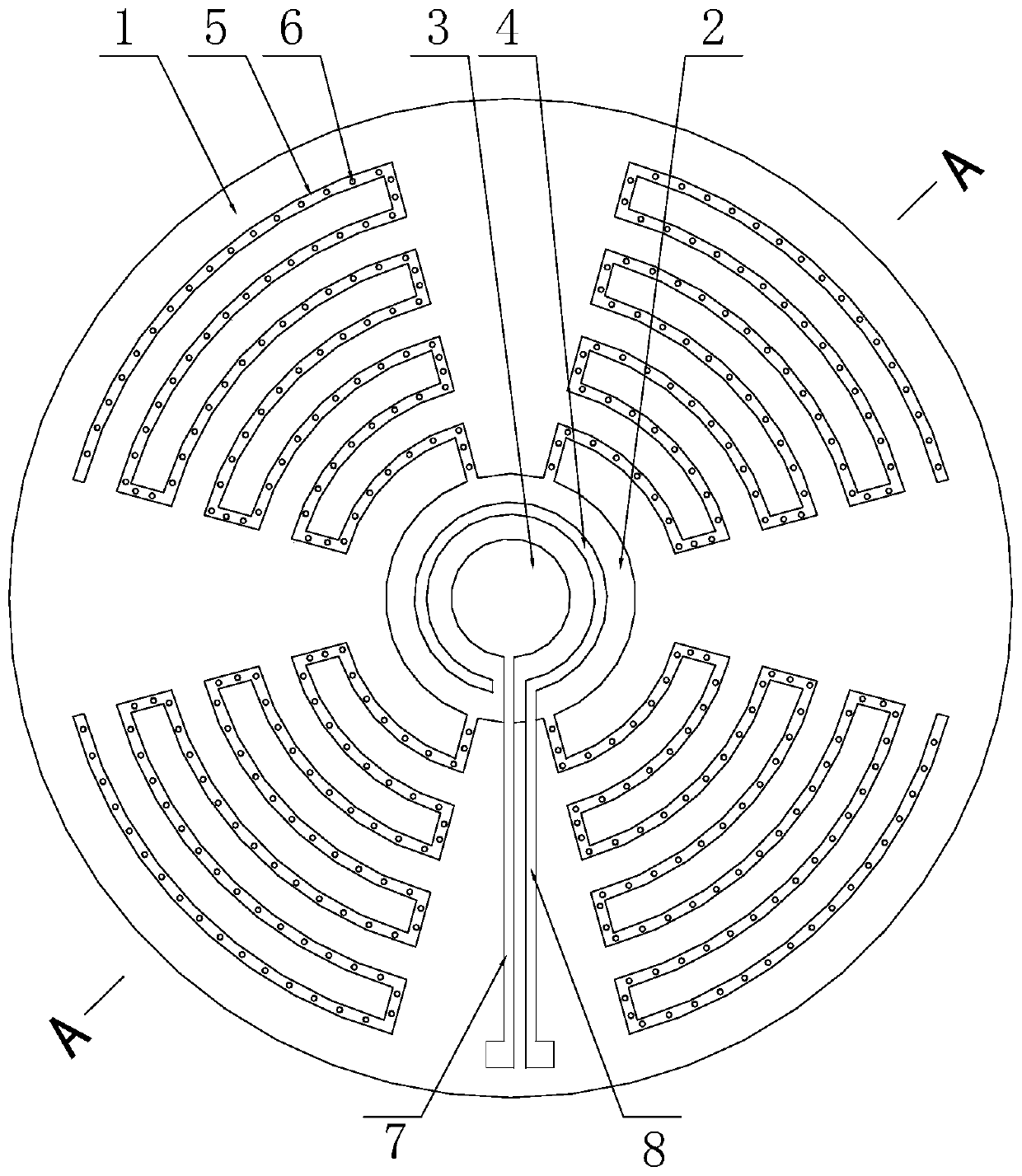 Sticker type sweat sensor with sweat collecting structure