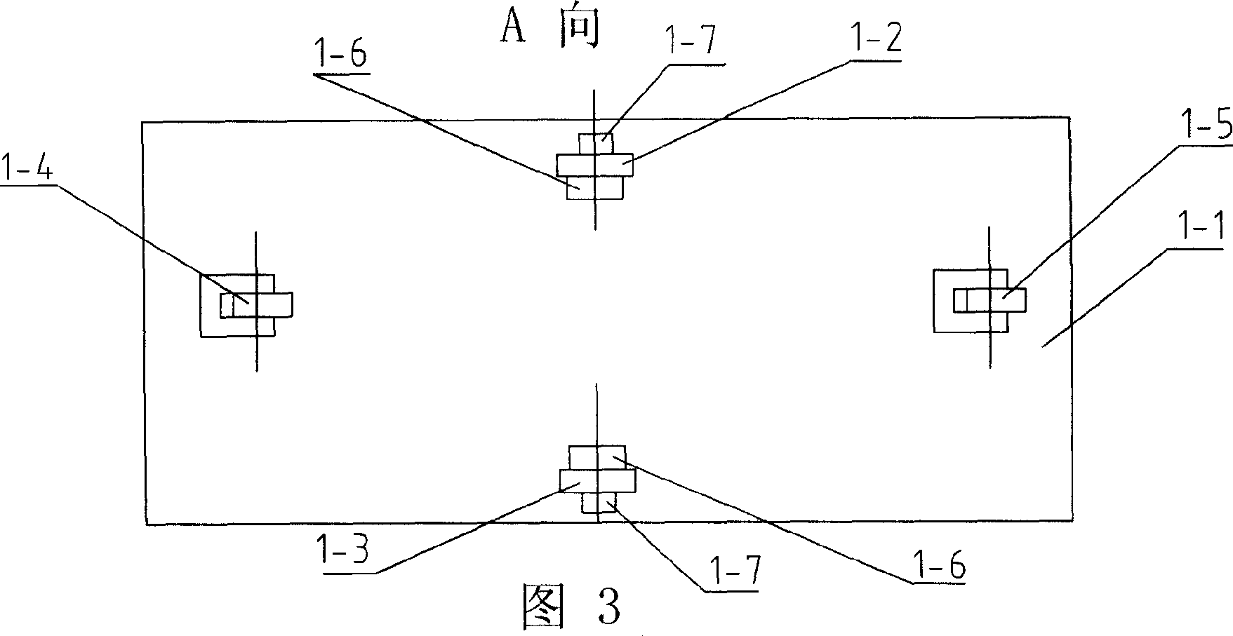 Simulation test device for visual navigation algorithm of soft landing of deep-space detector