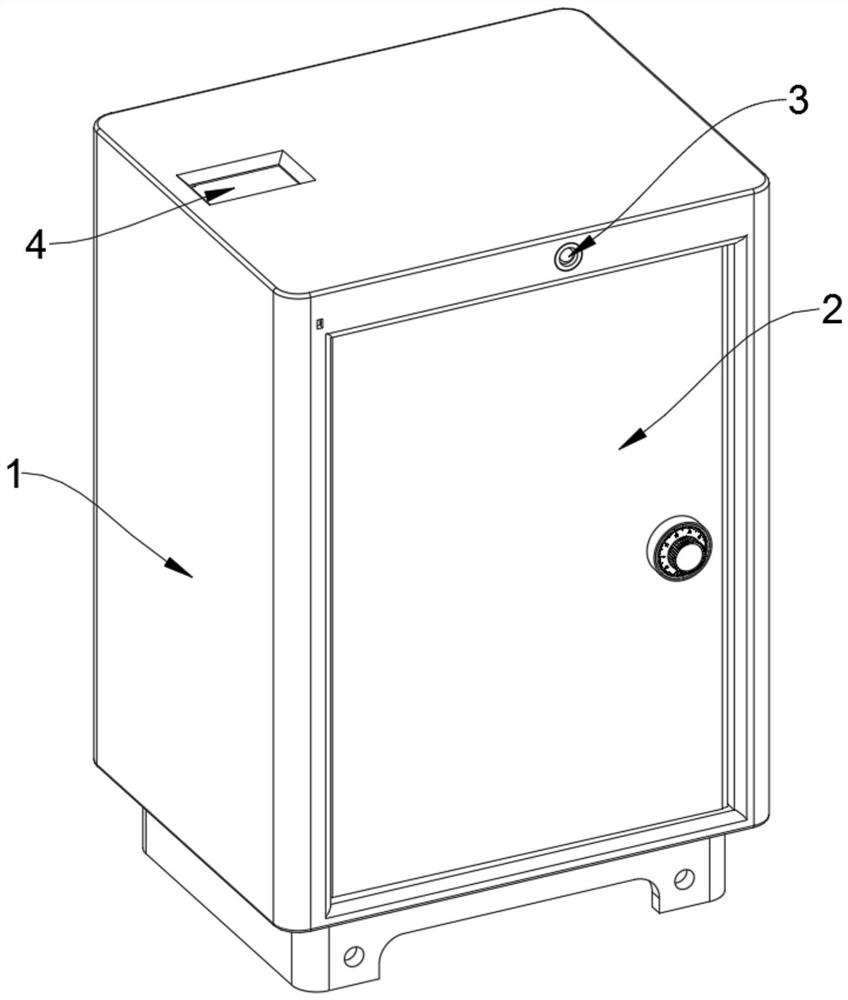 A smart home energy-saving automatic power-off anti-theft safe