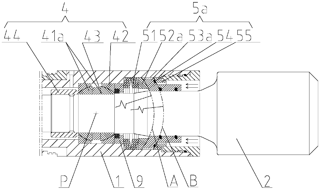 Executing mechanism of static pointing type rotary steerable drilling tool