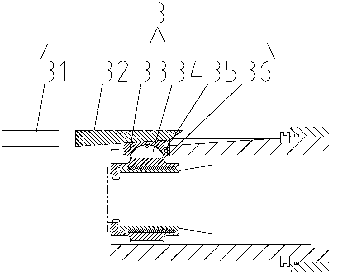 Executing mechanism of static pointing type rotary steerable drilling tool