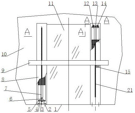 Device for electrically adjusting height of cross rod for pressing leg