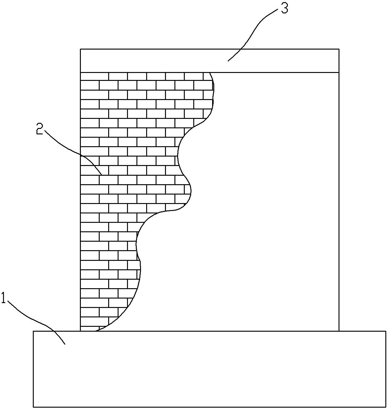 Method for strengthening brick wall through fiber cloth