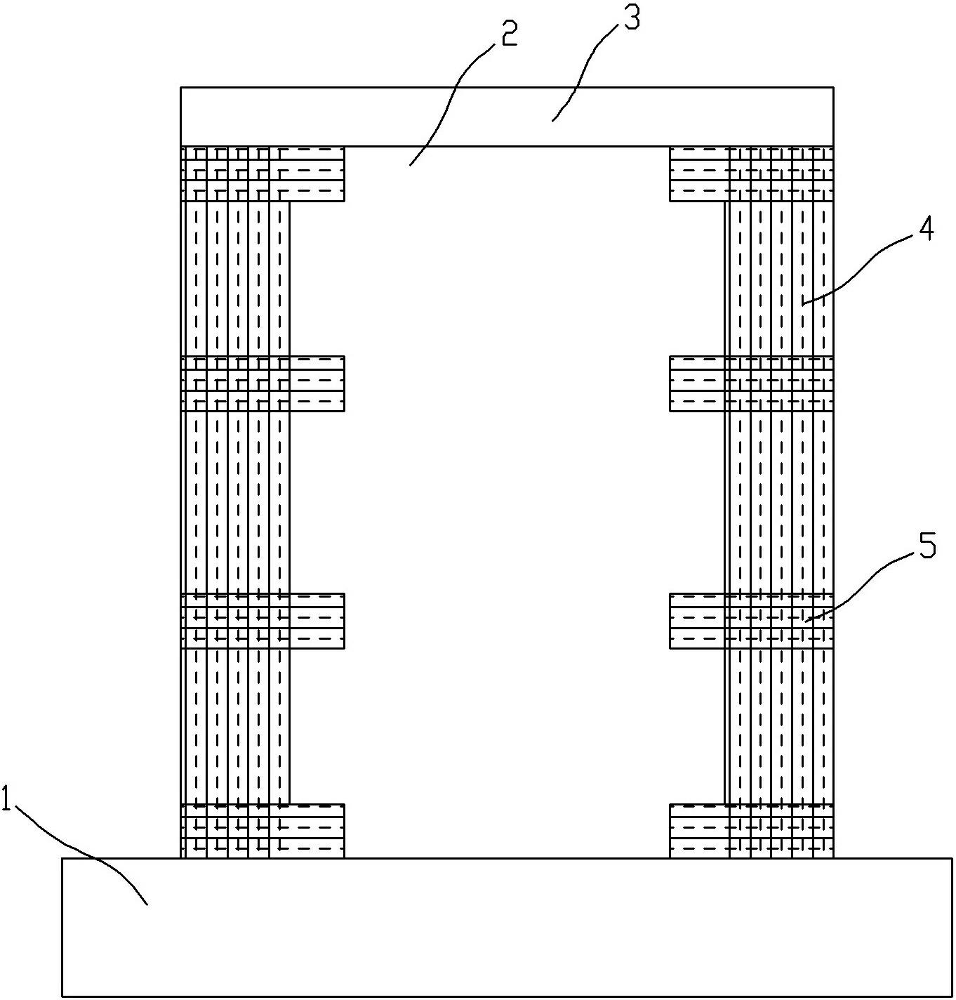 Method for strengthening brick wall through fiber cloth