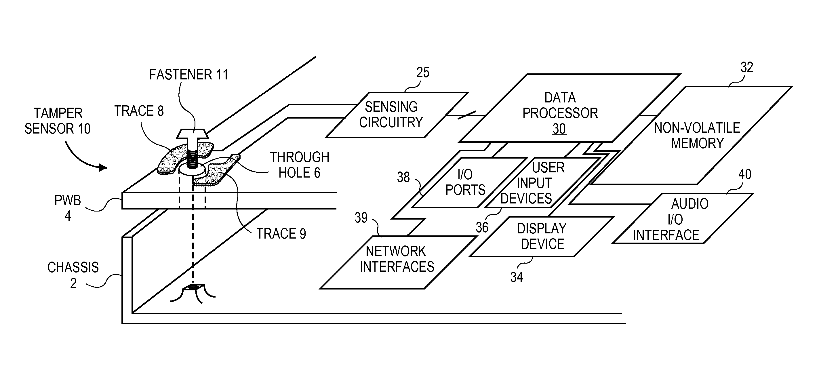 Mechanisms for detecting tampering of an electronic device