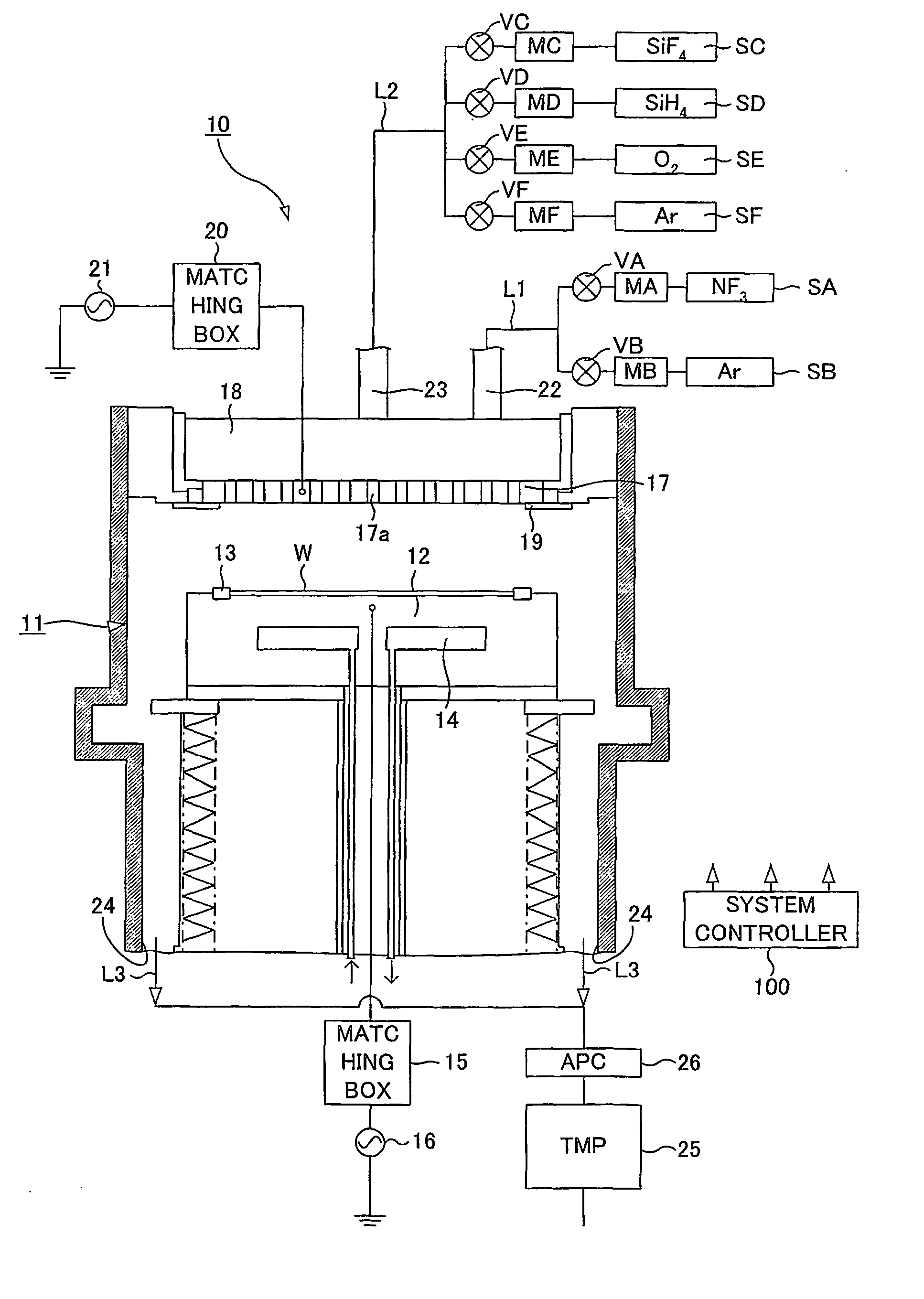 Processing apparatus and cleaning method