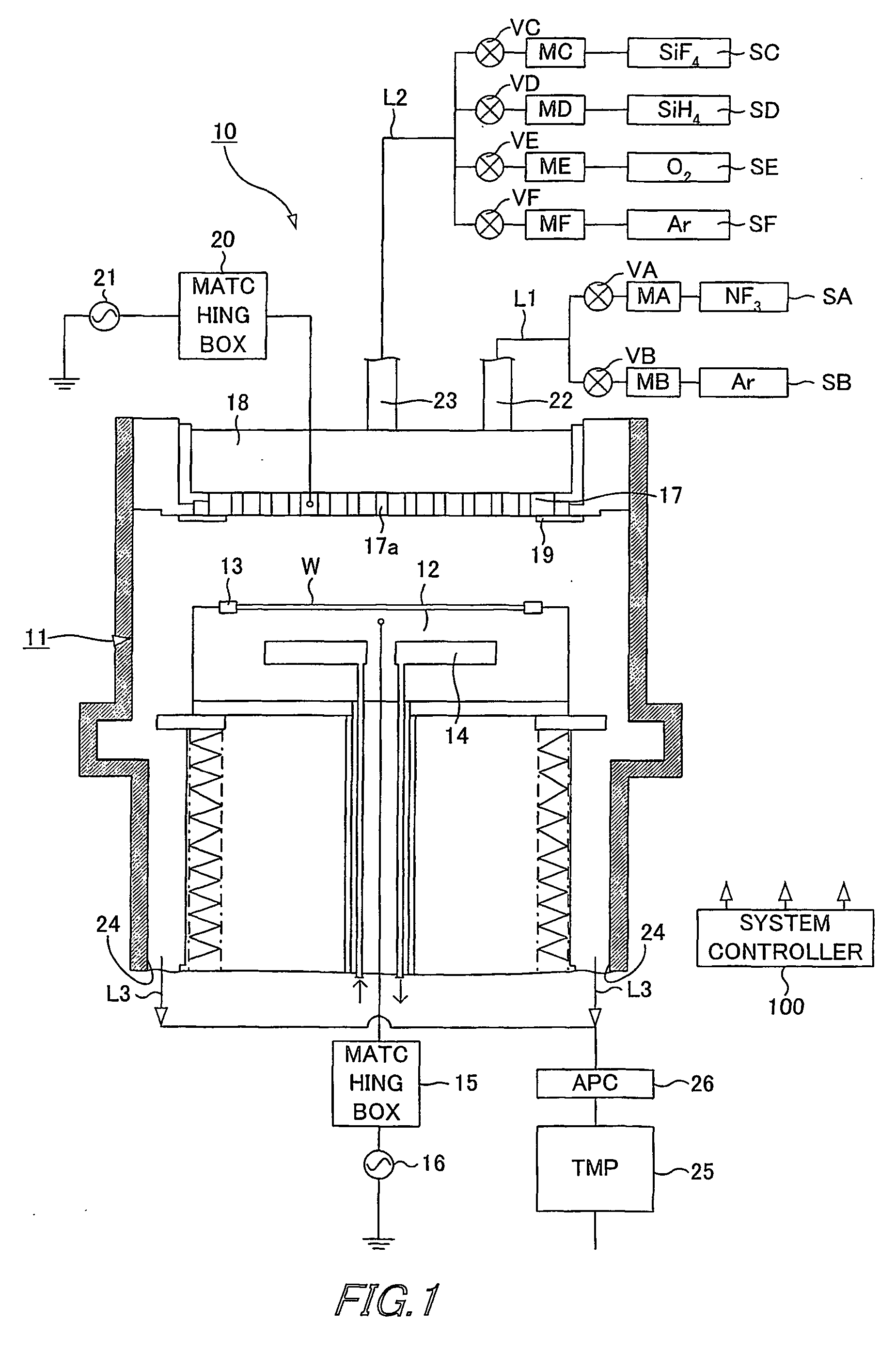 Processing apparatus and cleaning method