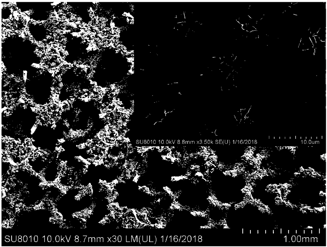 Composite electrode material and preparation method thereof