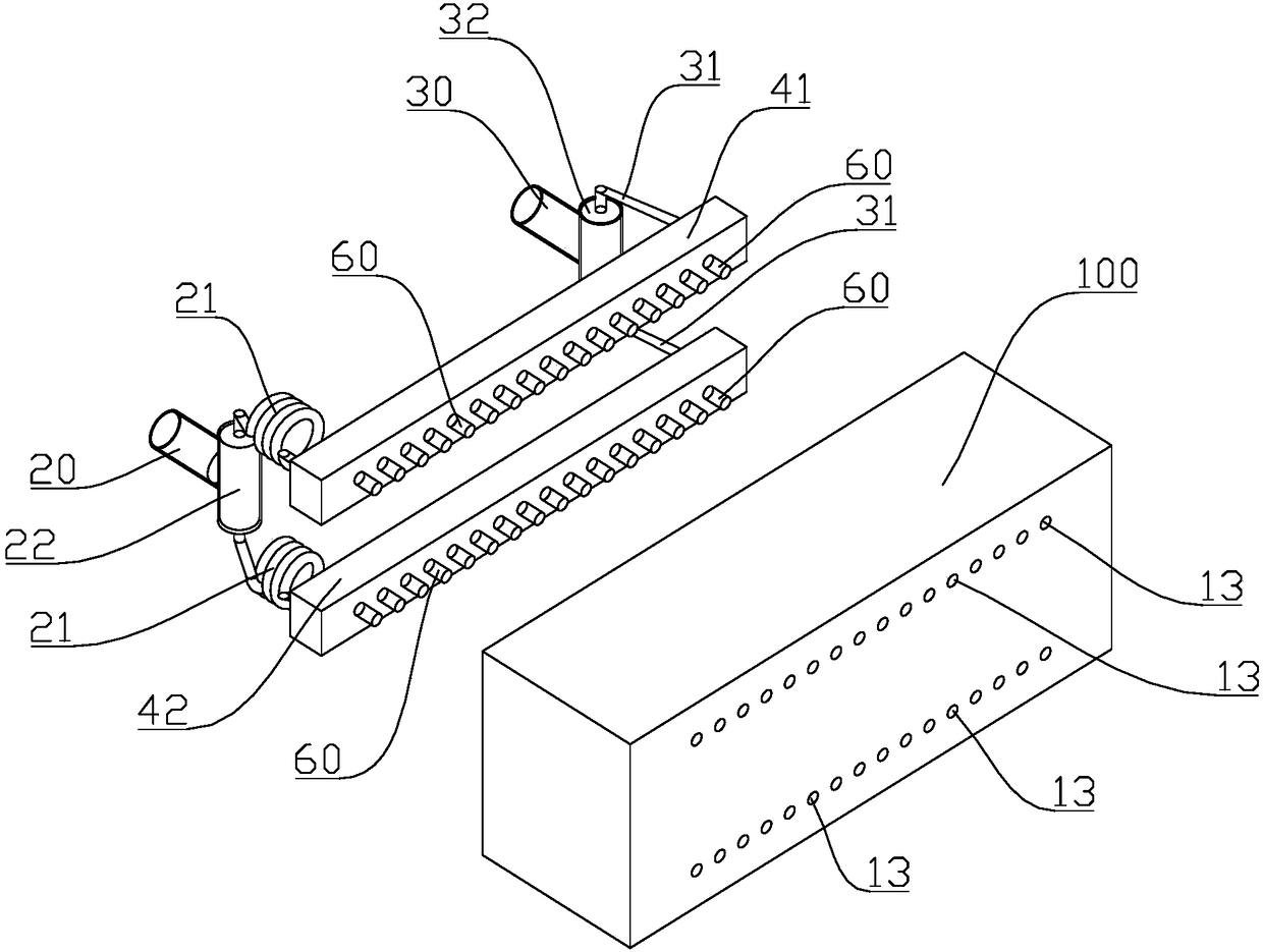 Inkjet type gluing spray head