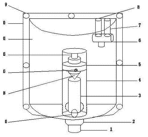 Antitheft water-saving flushing tank for public toilets