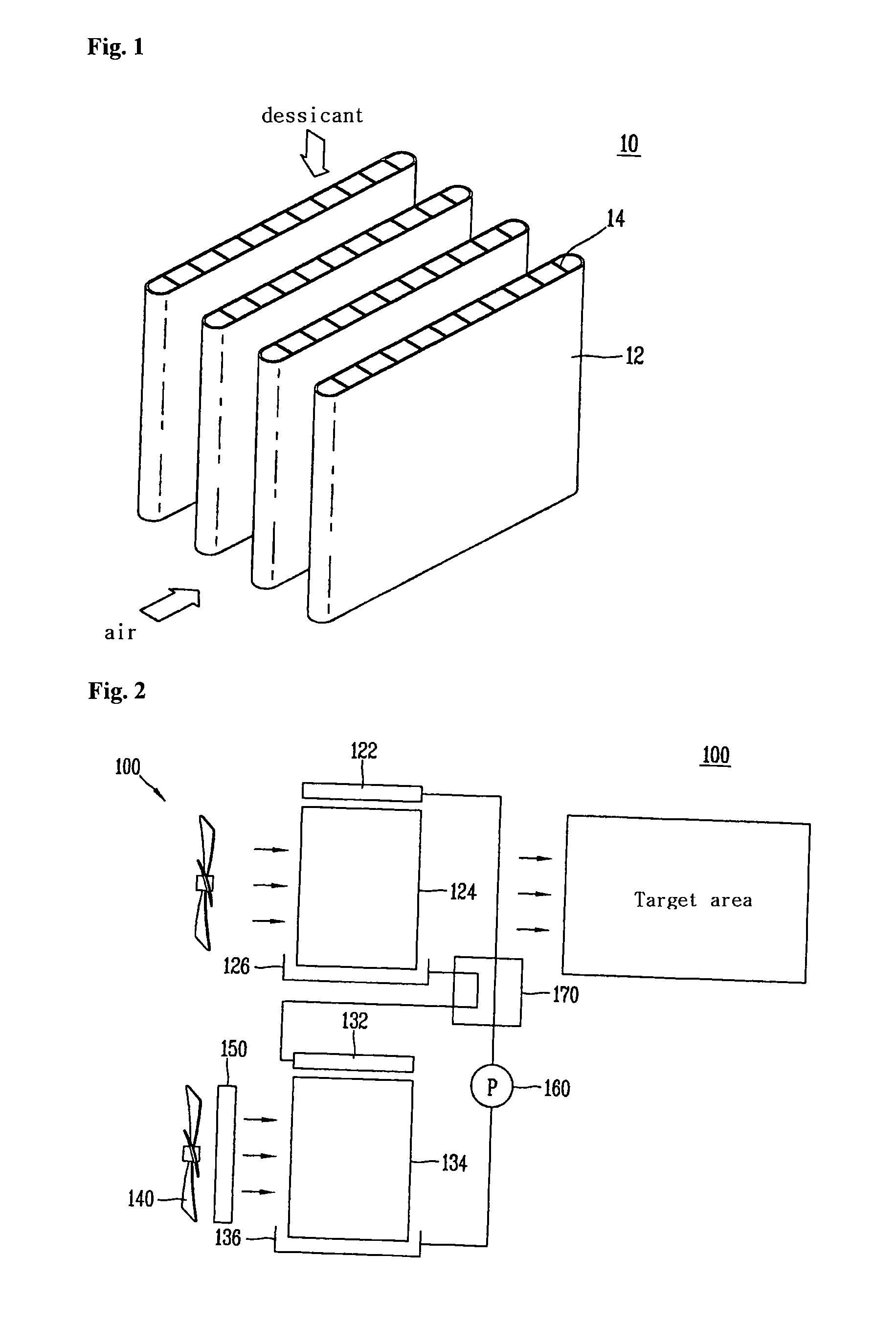 Heat exchanger for dehumidifier using liquid desiccant and dehumidifier using liquid desiccant having the same