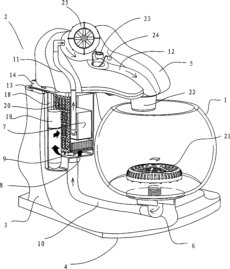 Ecological landscape fish tank