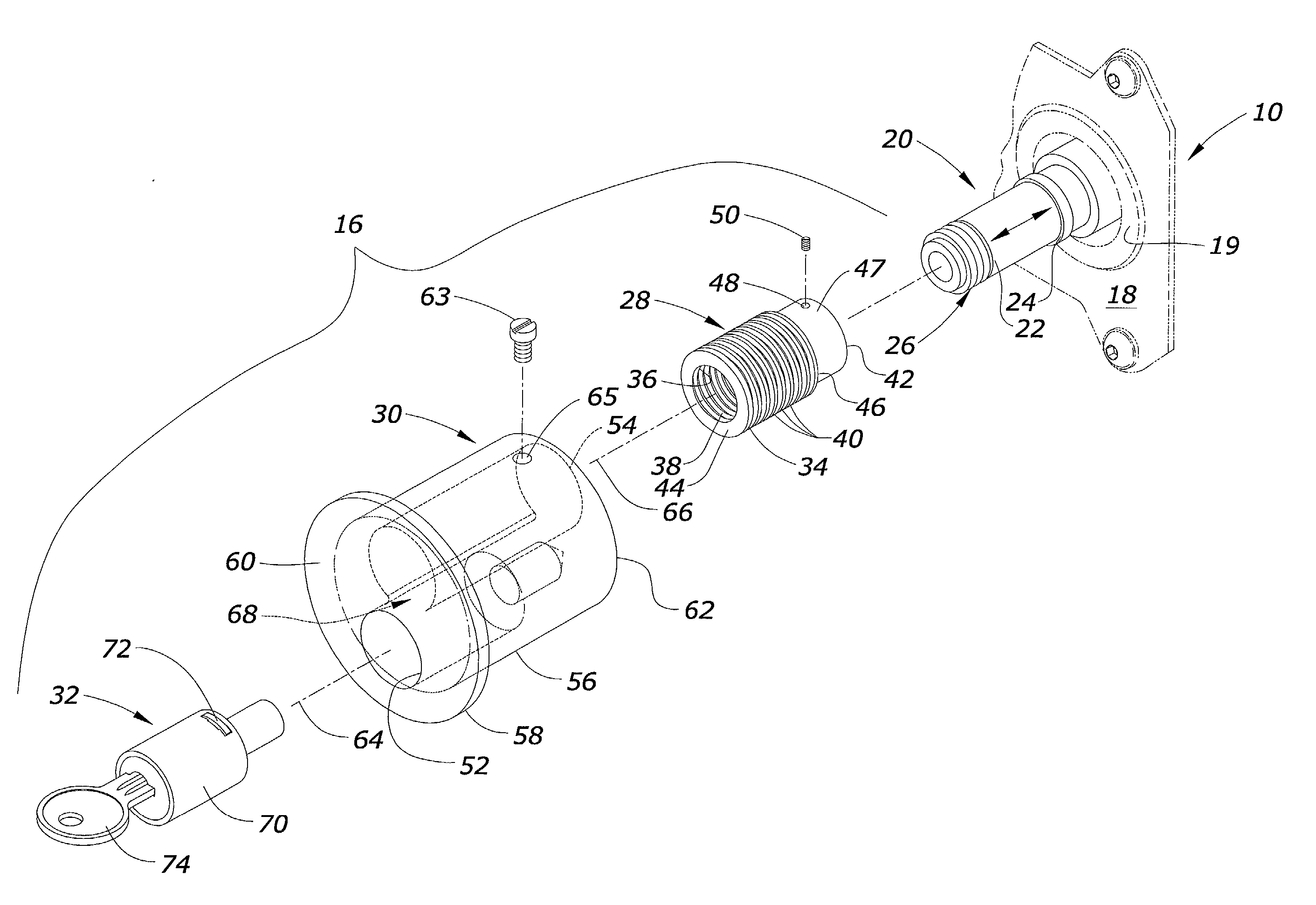 Locking button for semi-tractor pneumatics