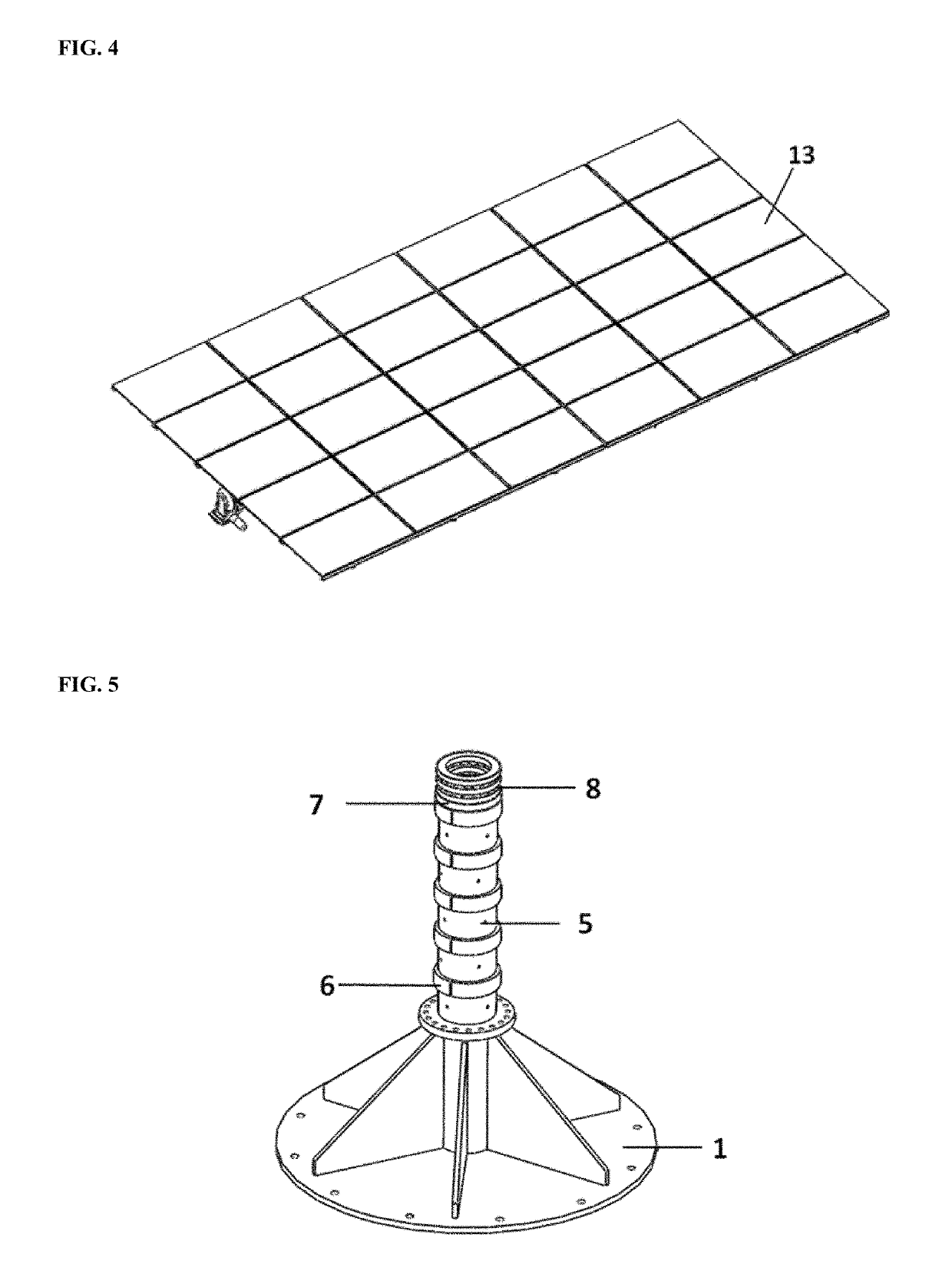 Dual axis solar panel tracking complete mechanical arrangement