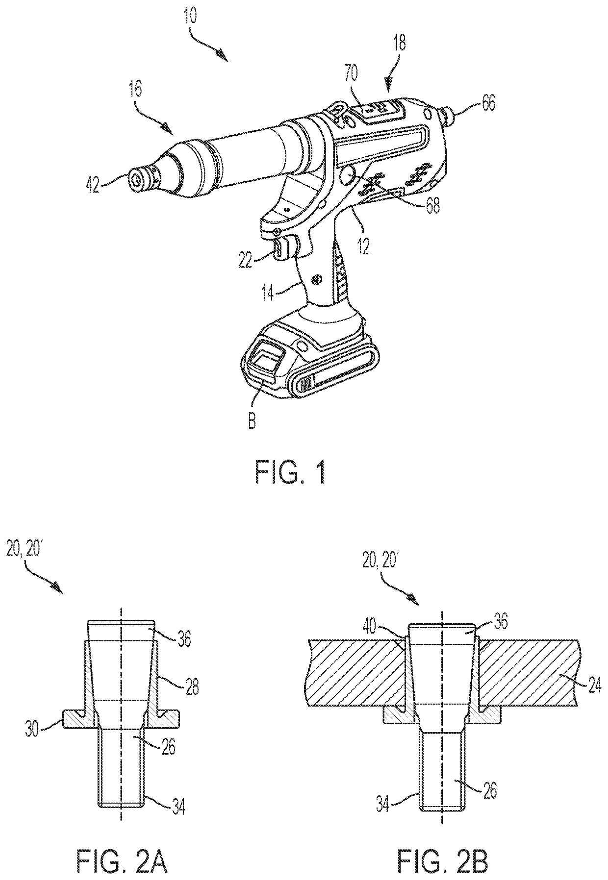 Joining tool for joining a deformable element to a workpiece