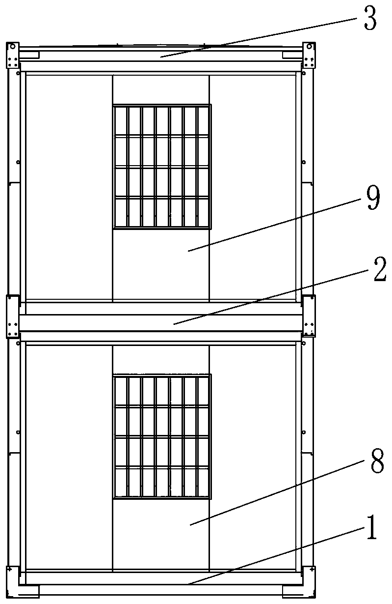 Two-storey foldable box type house