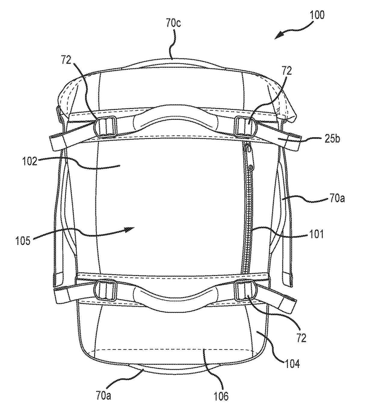 Weight training backpack