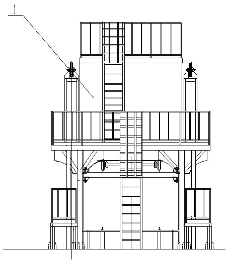 Bottom lifting type resistance heating annealing furnace