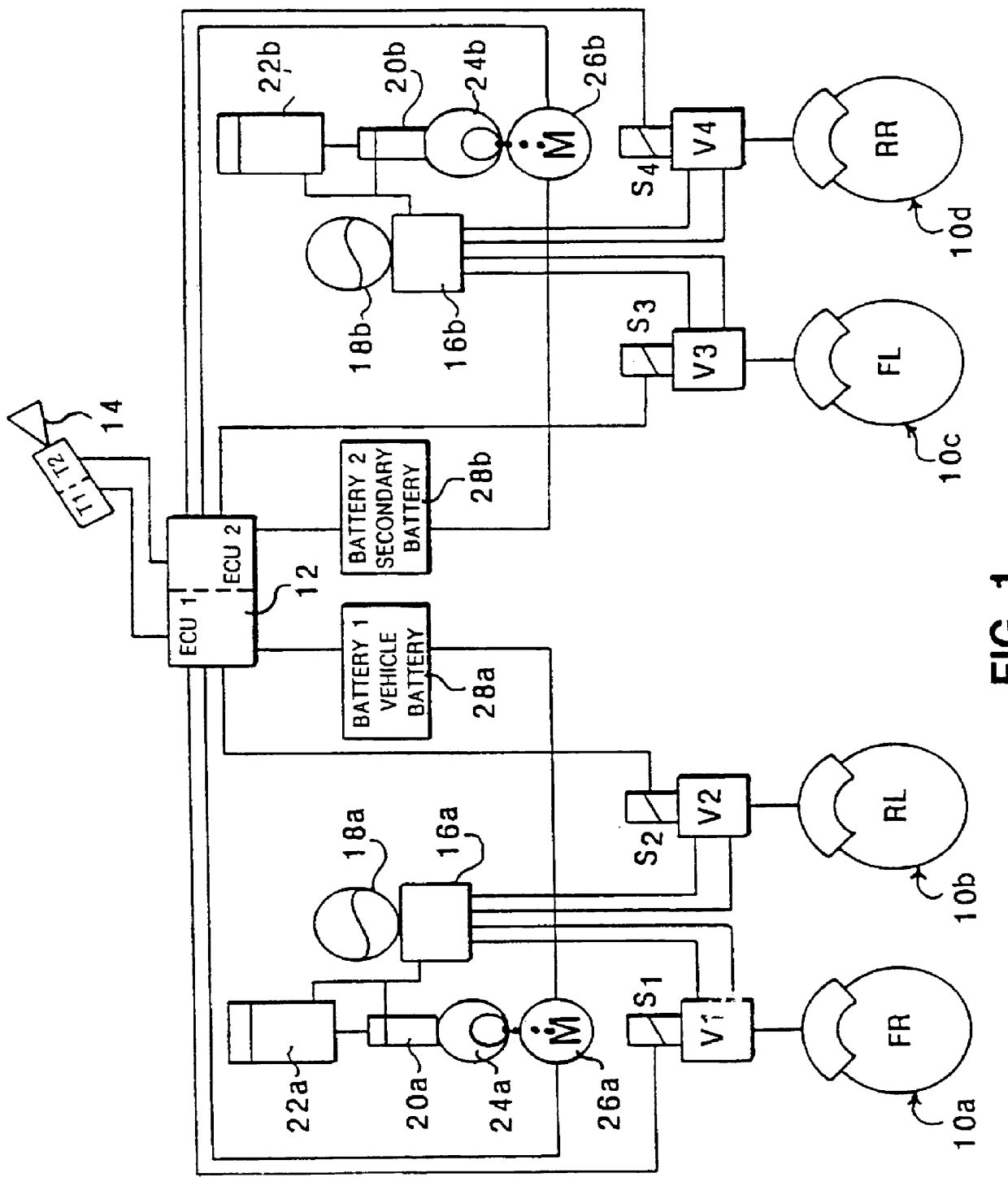 Accumulator pressure control in vehicle brake systems