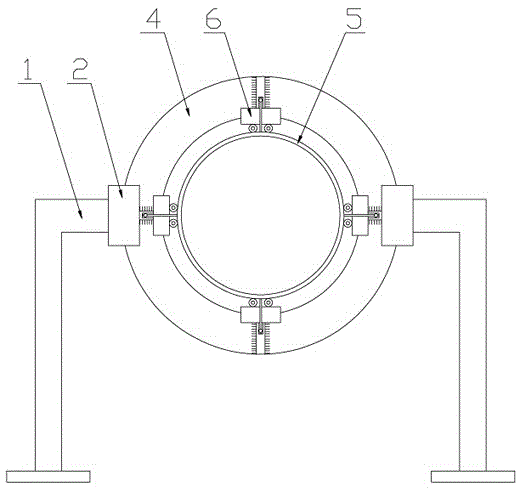 Device for manufacturing groove in large circular tube