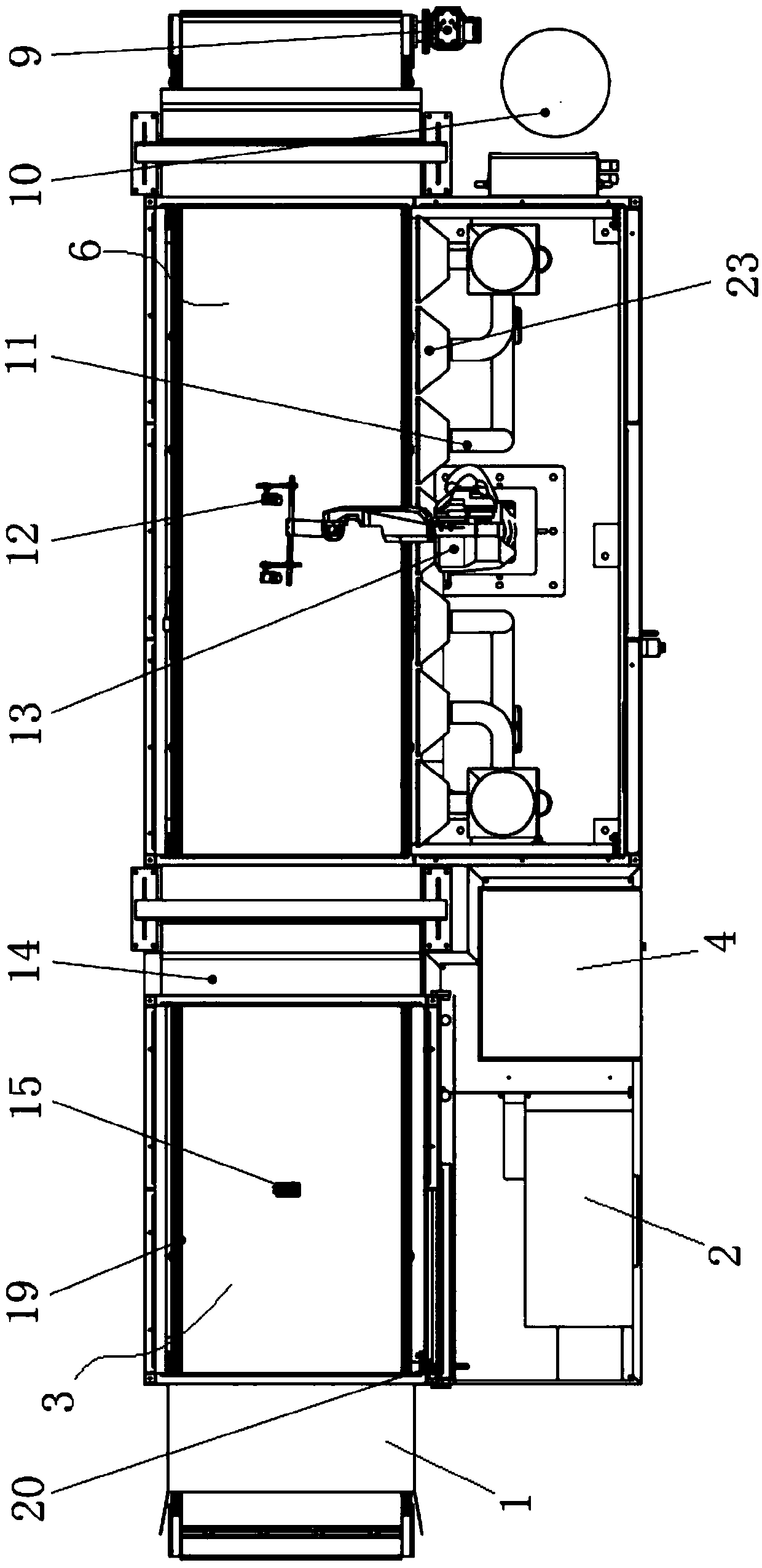 Automatic wax coating equipment for automobile seat foam