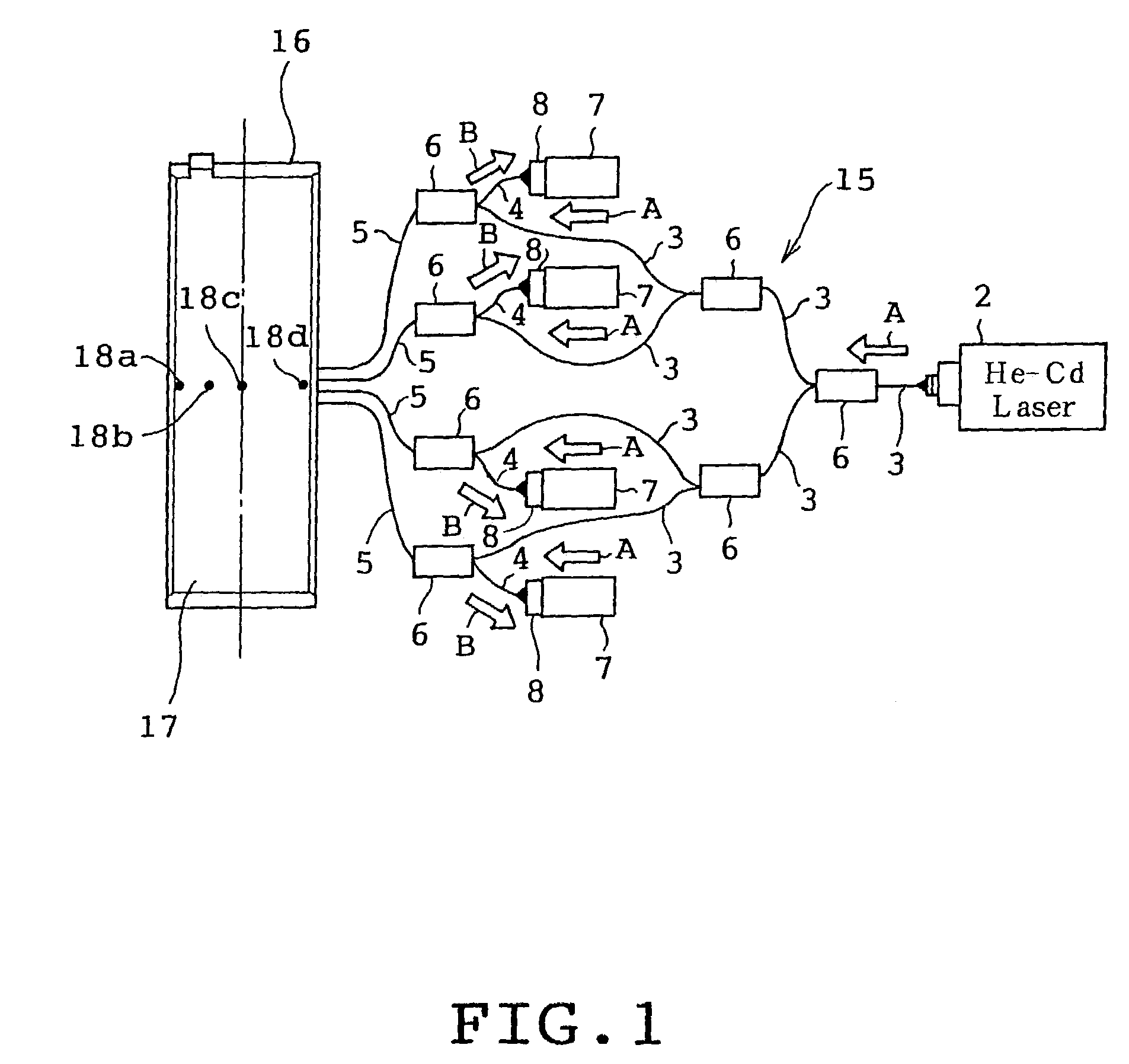 Bearing with oil film thickness measuring device