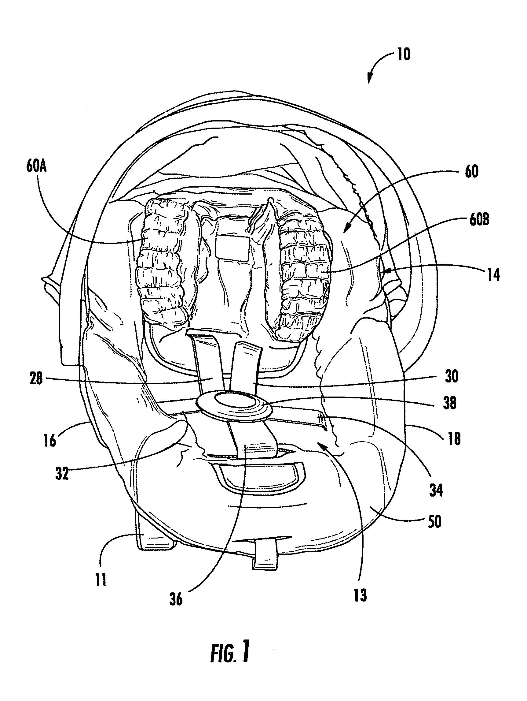 Child safety seat with adjustable head restraint