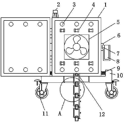 Electromechanical control cabinet with anti-static structure