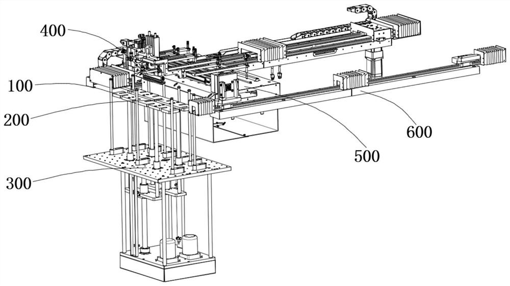 Automatic feeding and positioning device for three-layer combined soft board