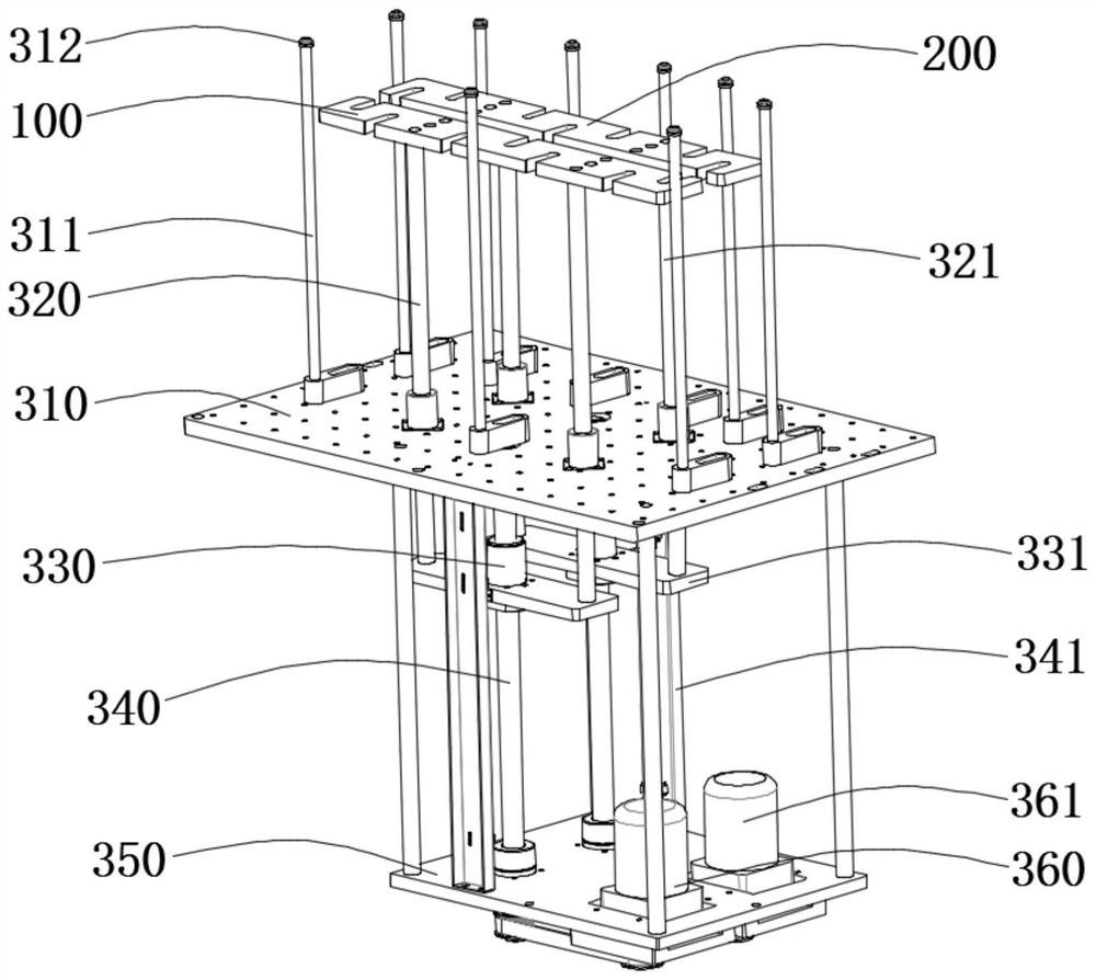 Automatic feeding and positioning device for three-layer combined soft board