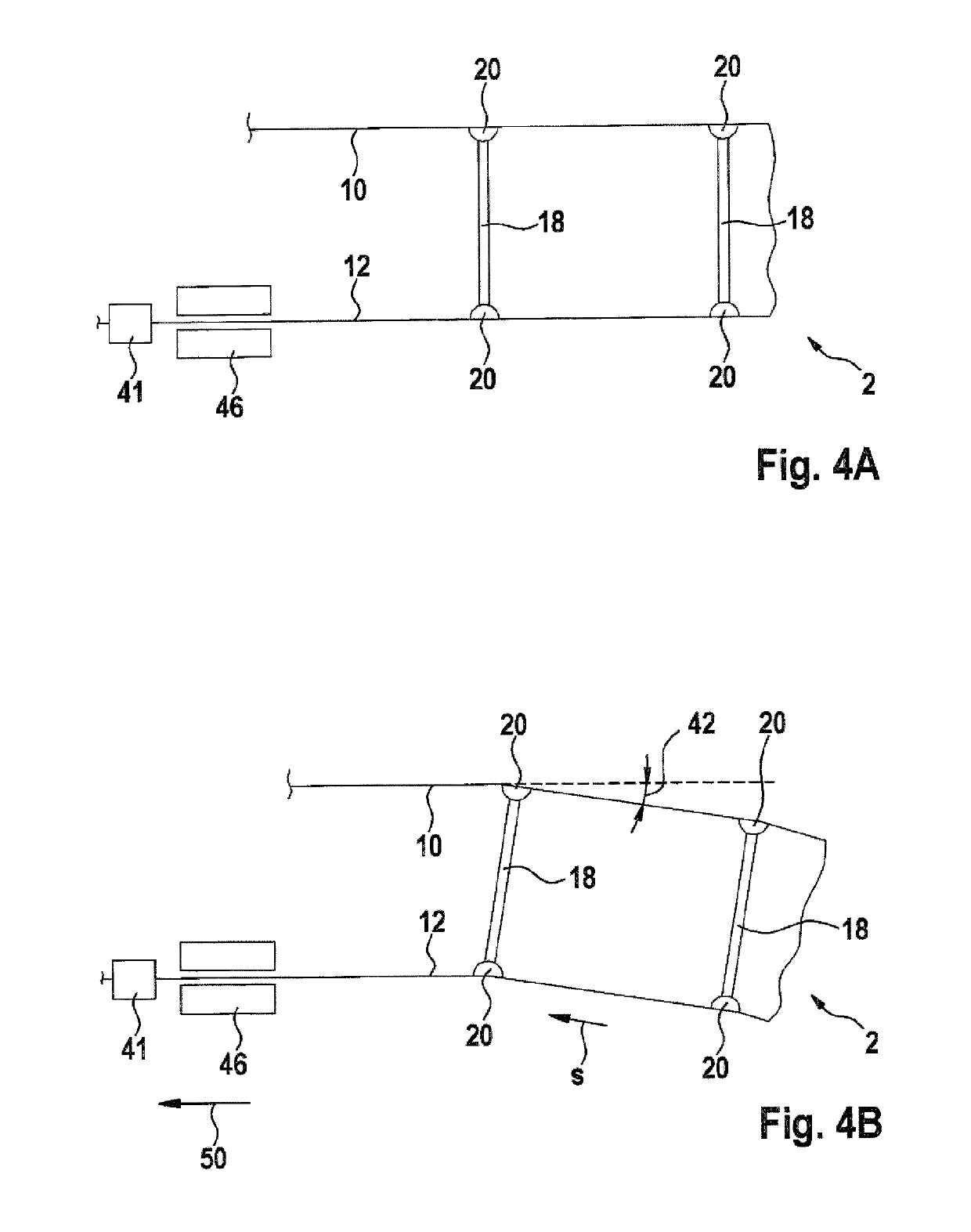 Pretensioning device for a windscreen wiping device