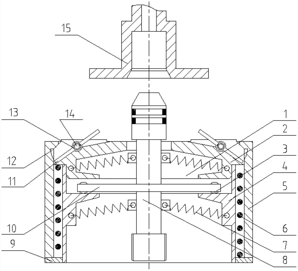 A pipeline floating connection device with backward function