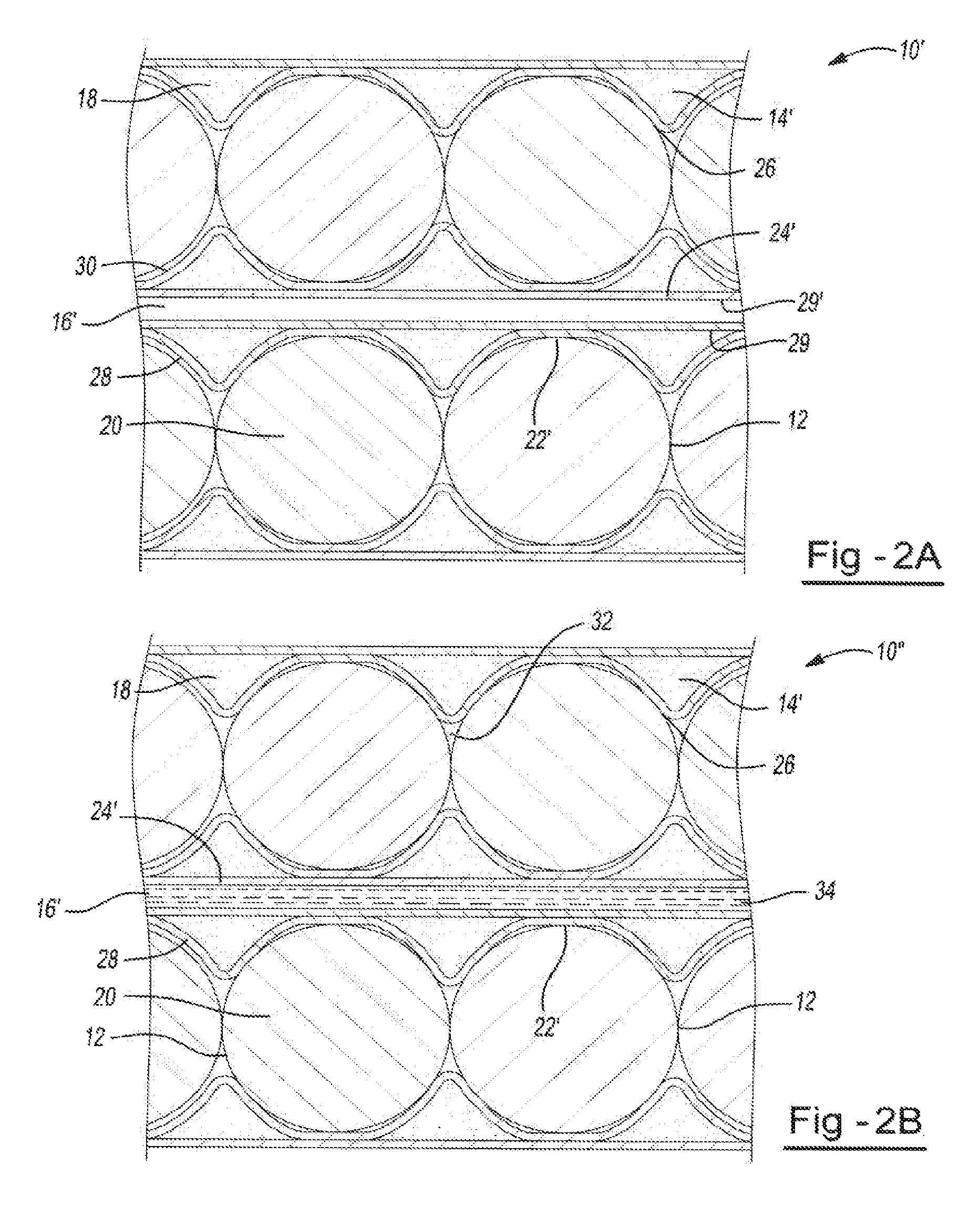 Thermal management of an electrochemical cell by a combination of heat transfer fluid and phase change material