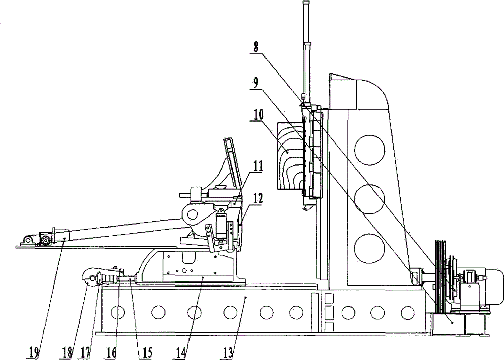 Single-crank vertical transverse planing cutting machine