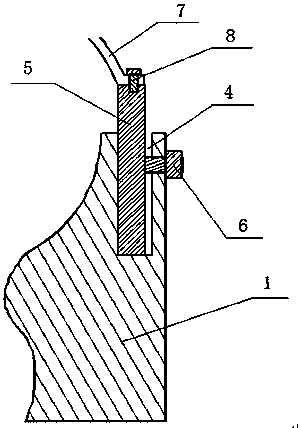 A fixed bracket for a natural gas tank for a vehicle