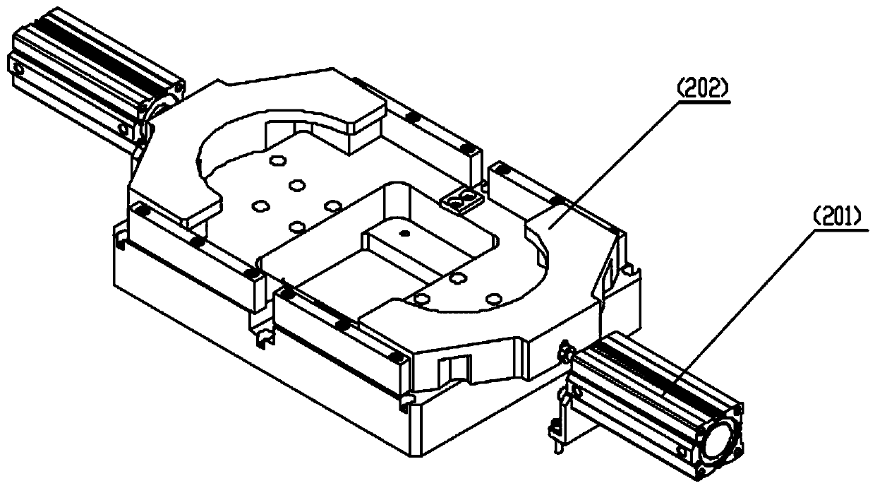 Tire bolt press fitting equipment capable of realizing multiple pressure head displacement