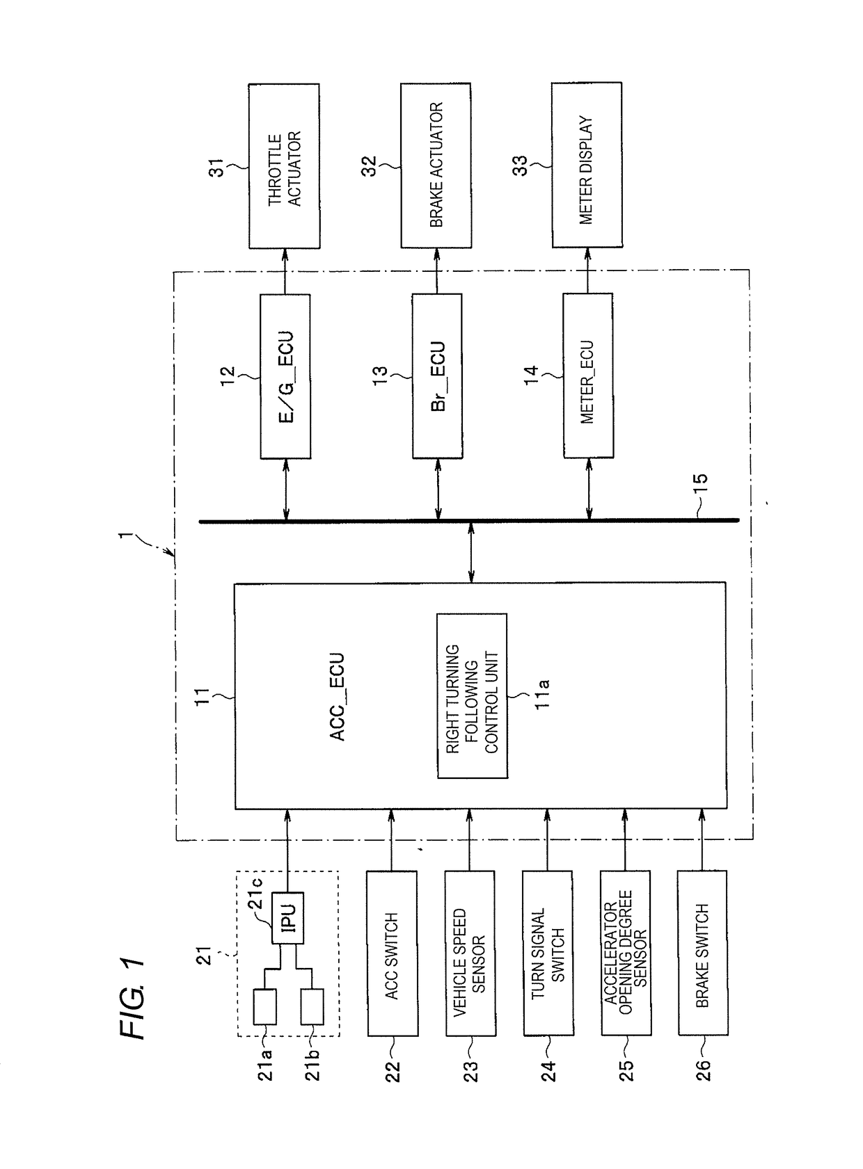 Travel control device for vehicle