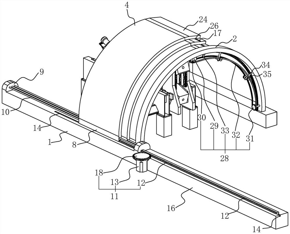 A ring rolling machine safety protection device