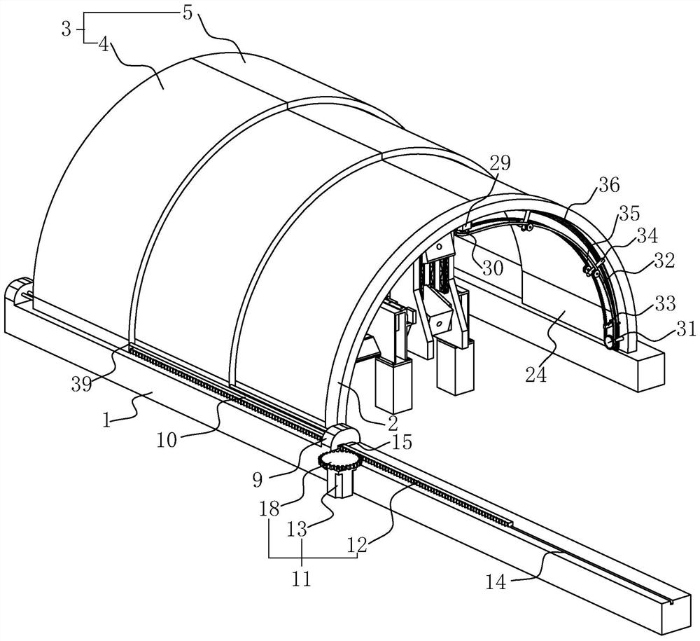 A ring rolling machine safety protection device