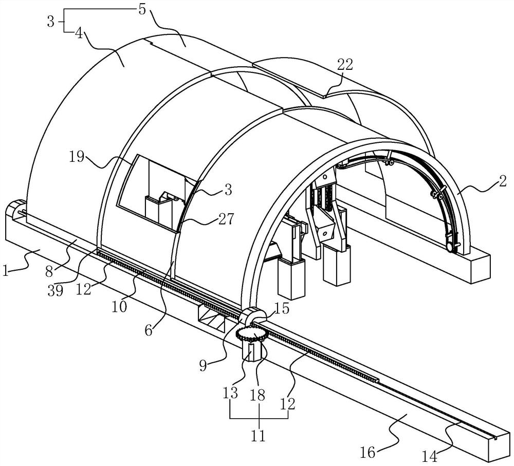 A ring rolling machine safety protection device