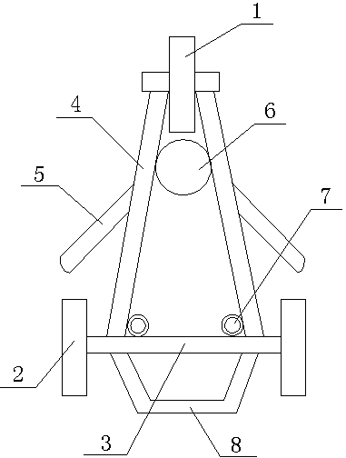 Carrying trolley for extinguishment shooting device