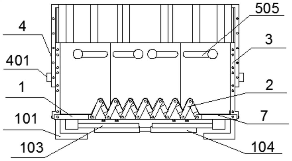 Elevator Carrying Mechanism with Adjustable Space Size for Construction Engineering