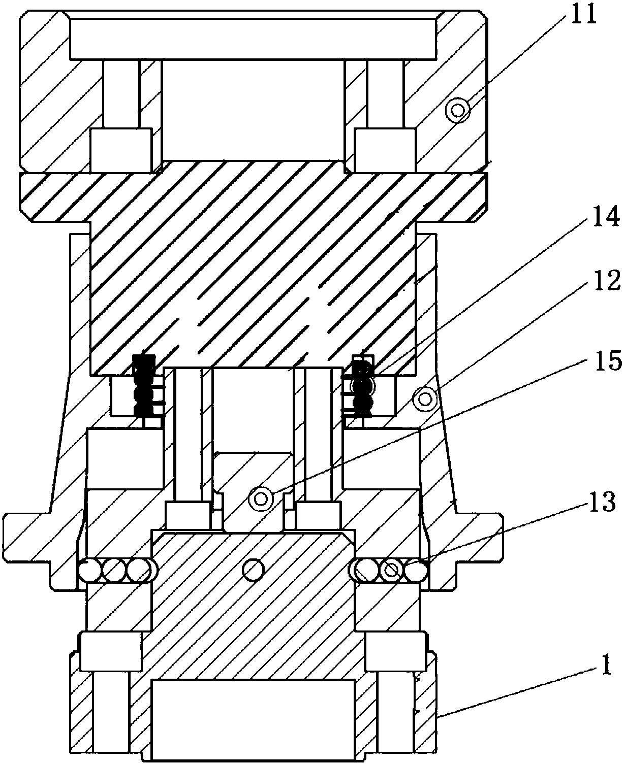 Pressure head automatic quick-change device