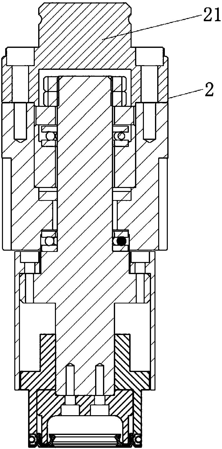 Pressure head automatic quick-change device