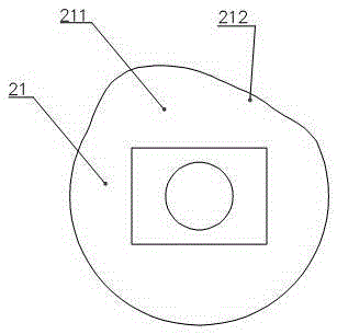 Automatic 45-degree poking device for short pins of LED stem conducting wire