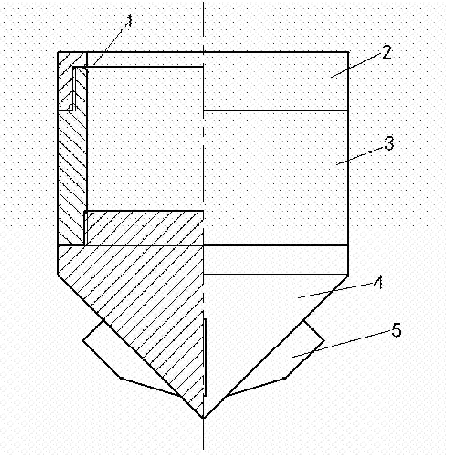 Method for measuring explosion shock wave field strength and special-purpose pressure tank thereof