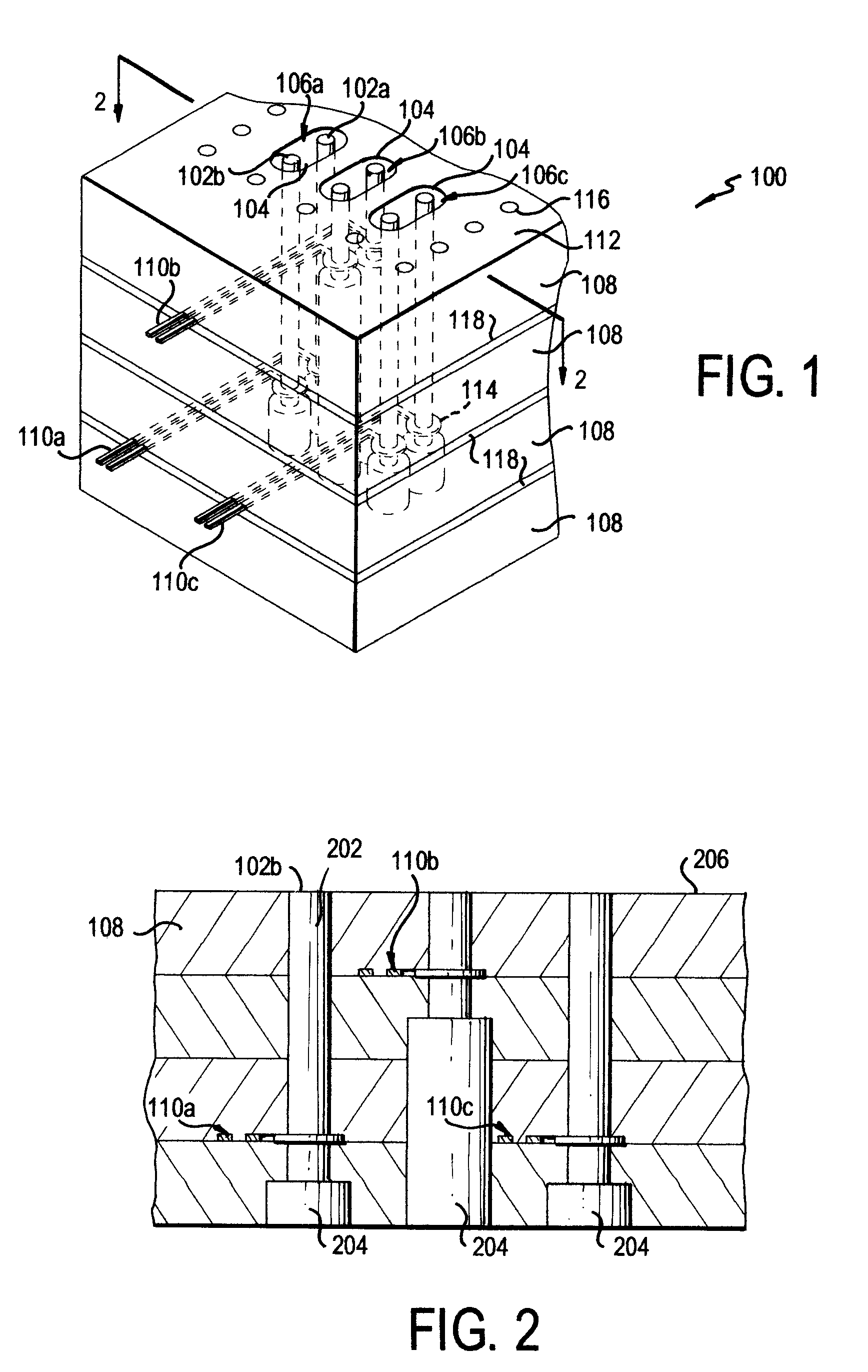 Adjacent plated through holes with staggered couplings for crosstalk reduction in high speed printed circuit boards