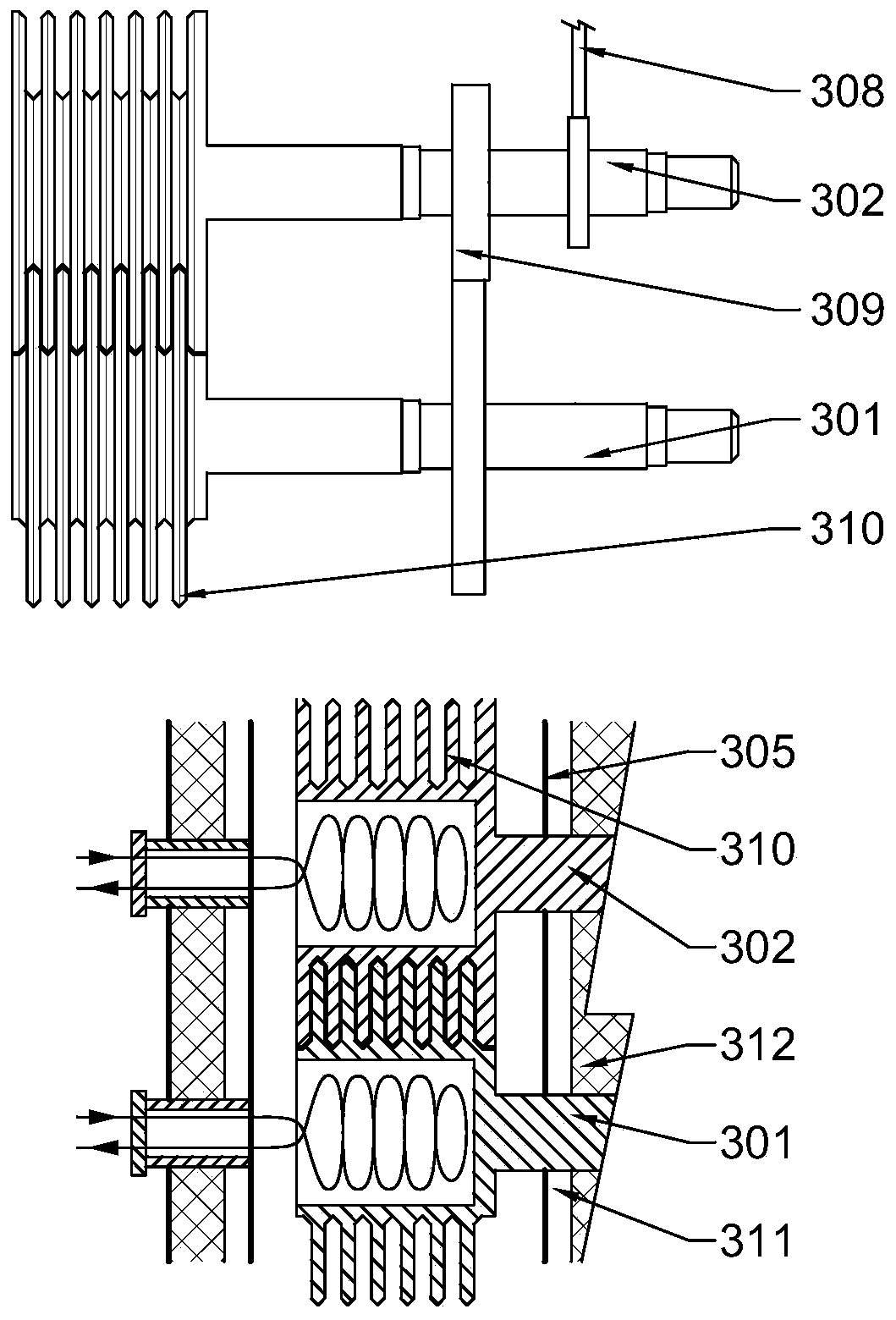 Differential grinding roller type rapid biomass catalytic pyrolysis device and method